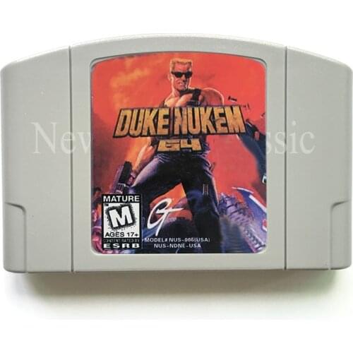 Duke Nukem 6 4 Game English Languae Video Game Cartridge Card for 64 Bit Game Console US NTSC Version xiao