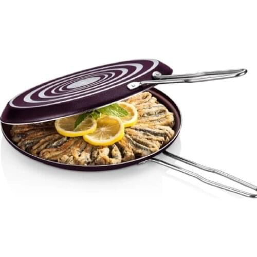 Papilla 32 cm Double Side Fish Frying Pan