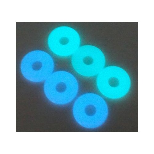 30mm Natural sone Glow in the Dark Quartz crystal moonstone Fluorescent circle donut pendant for diy Jewelry making necklace12pc