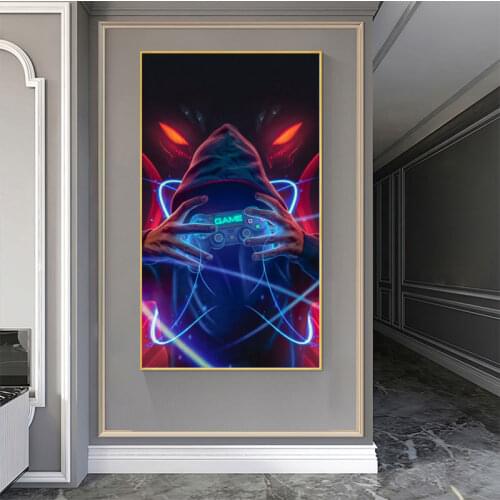 Game Cool Art Posters and Prints on Canvas Painting Modern Wall Art Printings HD Picture for Living Room Home Decor Quadro