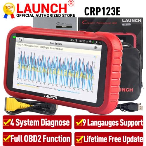 Launch X431 CRP123E OBD2 ENG ABS Airbag SRS AT Auto Diagnostic Tool Creader 123E OBDII EOBD Code Reader Scanner good than CRP123