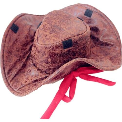 Pirate Large Brim Cowboy Top Hats Men Vintage Outdoor Head Caps Unisex Prom Props Party Halloween Cosplay Costume