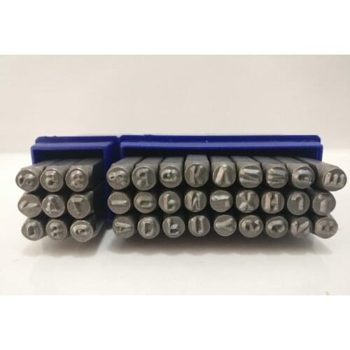 36Pcs 3mm Number Letterr Punch Stamping Set For Jewelry Making