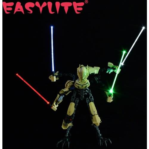 LED lighting Up Kit For length 12 cm Lightsaber Characters General Grievous White Storm No blocks