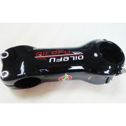 Newest QILEFU 6 17 angle Road carbon bicycle stem 31.8*80-110mm 6 17 degrees Mountain bike carbon stem MTB bike parts Free ship