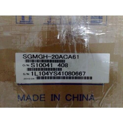 New in box and genunie yaskawa sigma series ac servo motor SGMGH-20ACA61 servo motors for cnc