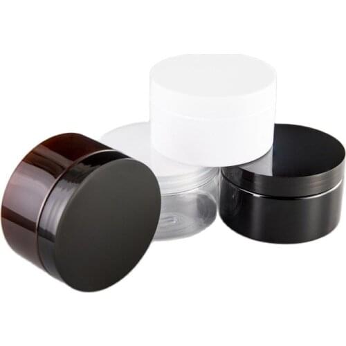 200G transparent plastic PET bottle/jar/pot/container for cream/mask gel/moisturizer/essence/wax/cosmetic packing skin care