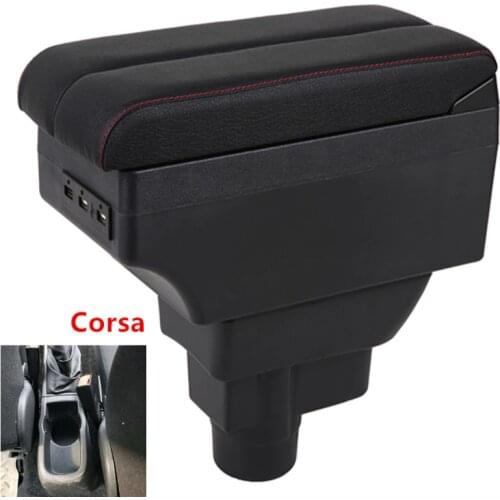 For Opel Vauxhall Corsa Armrest Box Decoration Car Styling 2006 - 2014