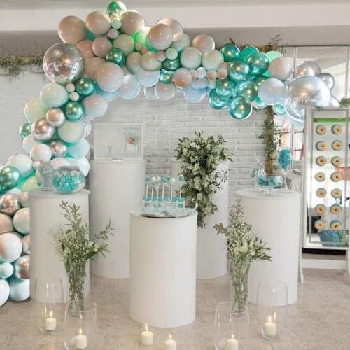 Balloon Garland Arch String Metal green ballon chain 148pcs/set Wedding decoration baby shower wall backgound party Decoration