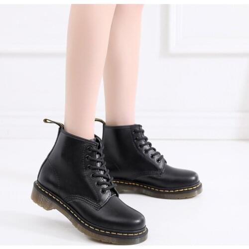 Goodyear thick line 1460 boots womens leather six-hole English short boots increase and low boots for men and women