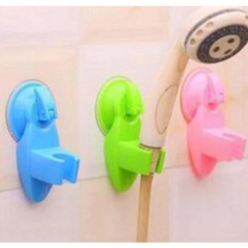 1 Pc Strong Sucker Shower Seat Stand Base Shower Head Silicone Bracket Shower Suction Cup Holder Bathroom Accessories