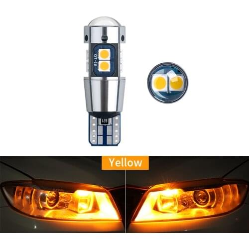 1PCS T10 W5W LED Bulb 3030 10 SMD Canbus Auto Wedge Parking Bulb Reading Dome Interior Side Marker Light Waterproof White 6000K