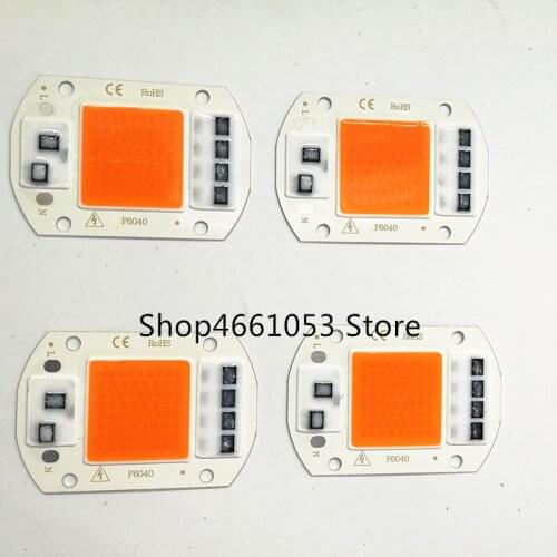 10pcs LED COB Bulb Chip 50W Chip 110V 220V Input Smart IC Fit For DIY LED Flood Light Full spectrum Street Lamp