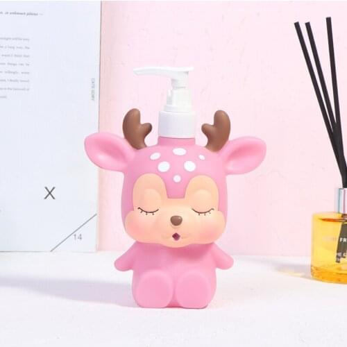 300ML Cute Cartoon Portable Lotion Bottle Liquid Soap Dispenser Shower Gel Shampoo Bottles