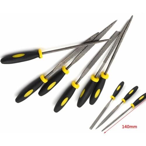 6Pcs/set 14cm Metal File Mini Assorted Rasp Diamond Needle File Set Repair Tool Jewelry Wood Grinding Hand File Tools