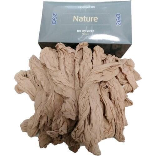 72 pieces shoe shop per box try on socks proshop disposable socks free shipping