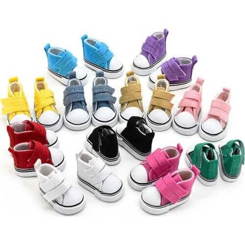 1/6 BJD Doll Accessories Doll Shoes 5cm High Top BJD Handsome Candy Color canvas shoes Toys For Girls Fashion Shoes For Dolls