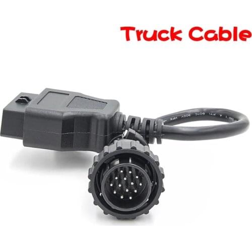 14Pin Male To OBD2 16Pin Female Car Diagnostic Tool Truck Cable Adapter Converter Cable OBD1 To OBD2 Free Shipping