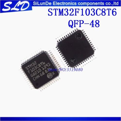 Free Shipping 5pcs/lot STM32F103C8T6 LQFP48 32F103C8T6 QFP48 QFP ARM new and original in stock