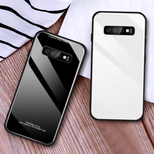 Tempered Glass Phone Case For Samsung A7 A750 2018 S8 S9 S10 Plus S7 Edge Back Shell For Samsung A30 A40 A60 A6 A8 A9 2018 Cover