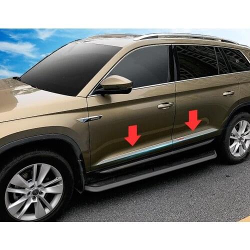 For 2017 2018 skoda kodiaq special refit car door body side protector Decoration rear trim anti-rub tirm