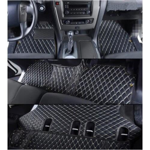 Good quality! Custom special car floor mats for Nissan Patrol Y62 7 seats 2021 waterproof durable carpets for Patrol 2020-2011