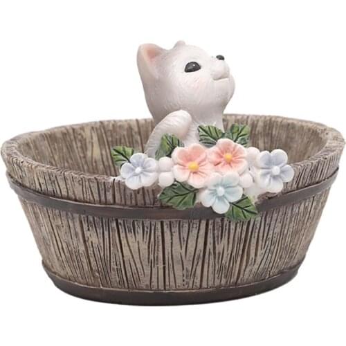 50LB Succulent Planter Animal Shaped Flowerpot Plant Pot Resin Vase Container Home Garden Decorative