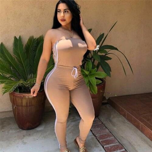 Jumpsuit Women Summer 2020 Clothes for Women Sexy Off Shoulder Jumpsuits Outfits