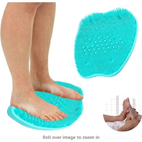 Shower Foot Massager Scrubber Cleaner Mat Dead Skin Removal Washbrush Exfoliating Washer Cushion Home Bathroom Feet Massager#22