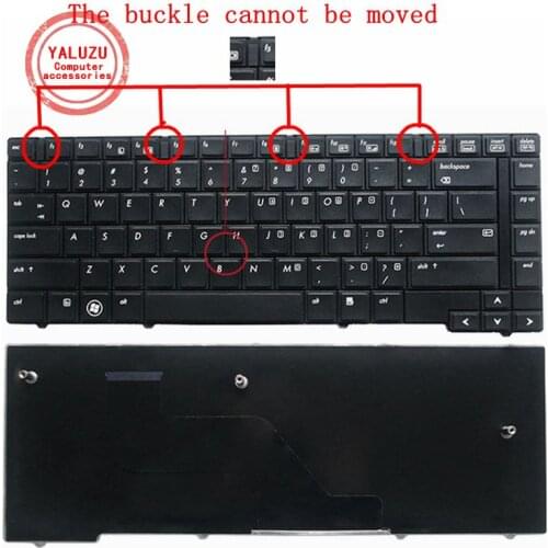 YALUZU US New Keyboard for HP EliteBook 8440P 8440W 8440 Laptop BLACK