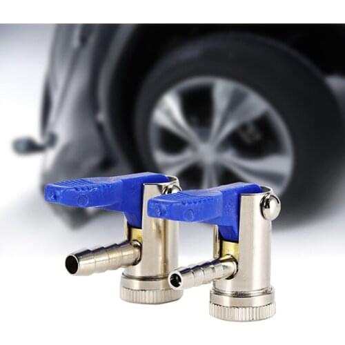 New 8mm/6mm Valve Tire Air Chuck Connector 1/4" Car Motorbike Tyre Airline Inflator