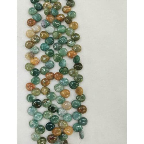 Wholesale 65pcs/lot 10X12mm fashion high quality natural india onyx drop teardrop spacer beads for jewelry making free shipping