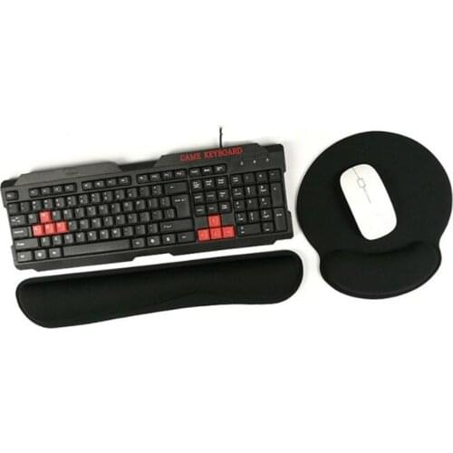Wholesales Memory Foam Mouse Keyboard Wrist Rest Pad Combe Set For Keryborad Mechanical Gaming Working Laptop PC 10pcs /ots