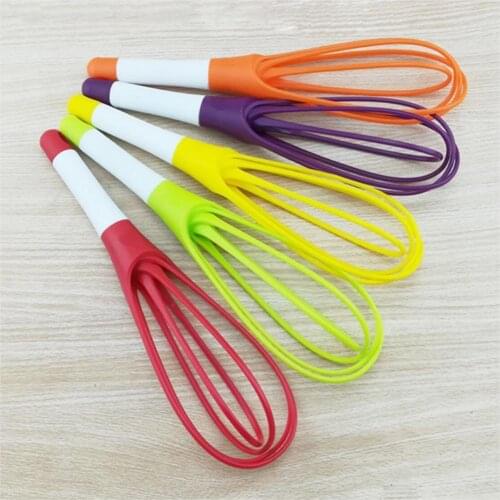 Plastic Manual Rotary Egg Beater Mixer Foldable Cream Butter Cooking Foamer Whisk Blender Stirrer Kitchen Cooking Tool Gadget