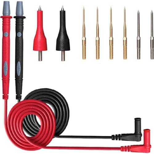 20A 1000V Probe Test Leads Pin For Digital Multimeter Needle Tip Alligator Clip Wire Multimeter Test Hook Clip Wire Pen Cable