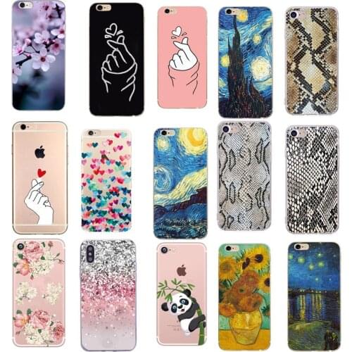 Phone Cases For iphone X XS 6 S 6S 8 7 Plus Case Silicone Soft TPU Matte Back Cover Funda For Iphone 5 5S SE 2020 Case