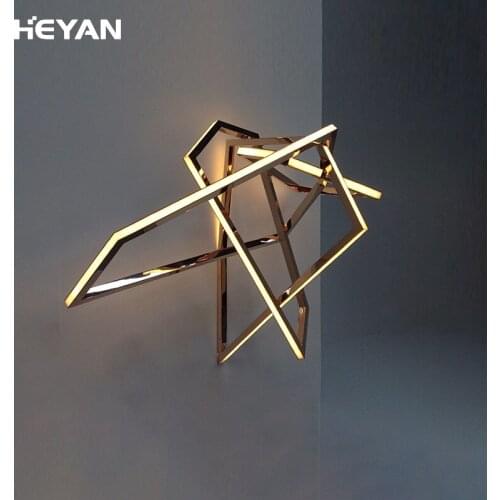 Modern led crystal mirror light bedroom light led wall light lustre home deco dinging room lamp beside lamp
