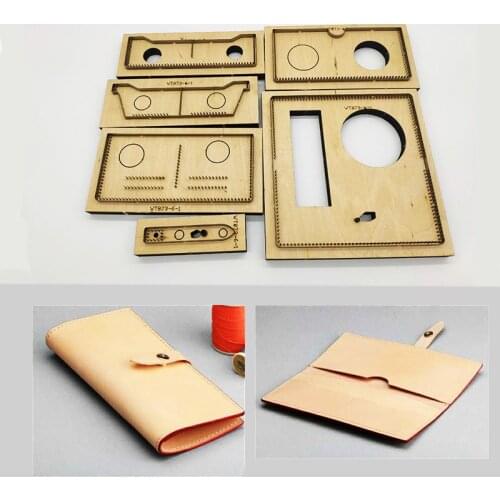 Japan Steel Blade Rule Die Cut Steel Punch Simple Wallet Cutting Mold Wood Dies for Leather Cutter for Leather Crafts 185*90mm