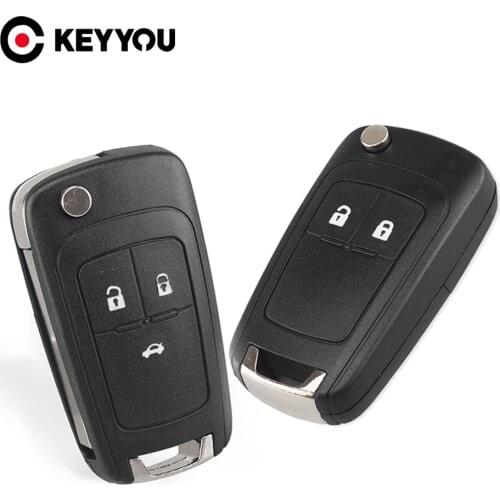 KEYYOU 10pcs Replacement For Opel Vauxhall Zafira Astra Insignia 2/3/4/5 Buttons Remote Flip Folding Key Shell Fob Blank Case