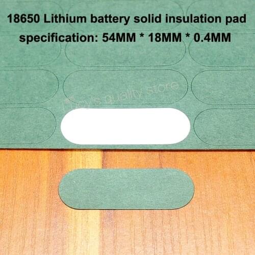 100pcs/lot 18650 Lithium Battery Insulation Pads 3S Solid Pads Insulation Pads Battery Accessories