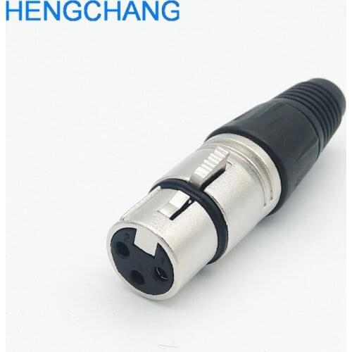 20pcs 3pole Female XLR Audio Connector FeMale MIC Jack Plug for Microphone Adapter