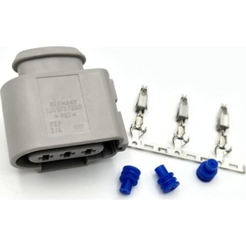 3 pin Way female waterproof plug O2 Oxygen Sensor connector plug with wire for Audi for Volkswagen 1J0 973 723 G