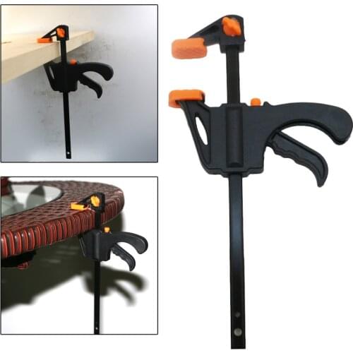 4Inch Quick Grip Squeeze Woodworking Ratchet Fast F Shape Clamp W/Spreader Gadget Tool DIY Hand Work Bar Power Tool Accessories