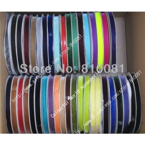 5/8" 15mm 100% nylon single faced Solid Color Velvet Ribbon for gift hair ribbons bows Garments Accessory V15