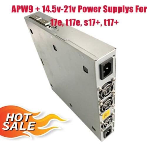 FREE SHIPPING FIT Bitmain APW9+ 14.5v-21v Power Supply For Antminer s17e, t17e, s17+, t17