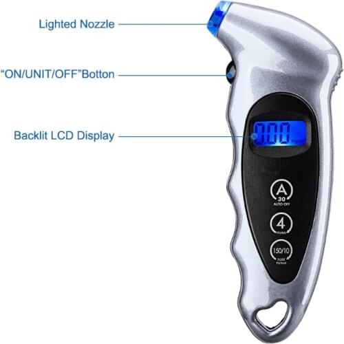 Digtal Display Alarm System for Car Tire Pressure Monitoring System Wireless Tyre Pressure Monitor Gauge QW