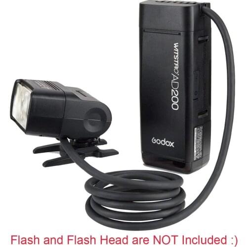 Godox EC200 1.85m Hot shoe Remote Separation Extension Head Flash for Godox AD200 Flash