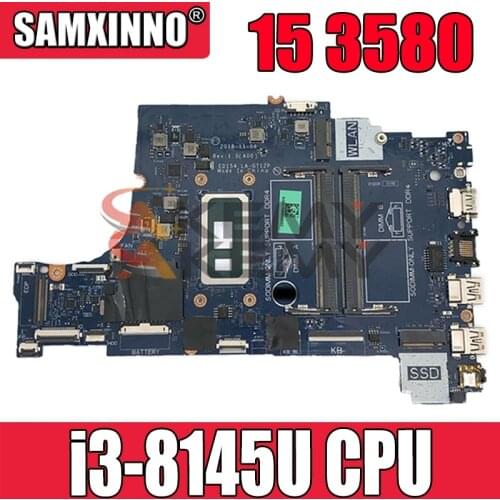 100% working for dell inspiron 15 3580 3588 motherboard 05XKH4 EDI54 LA-G712P with i3-8145u built in board tested ok