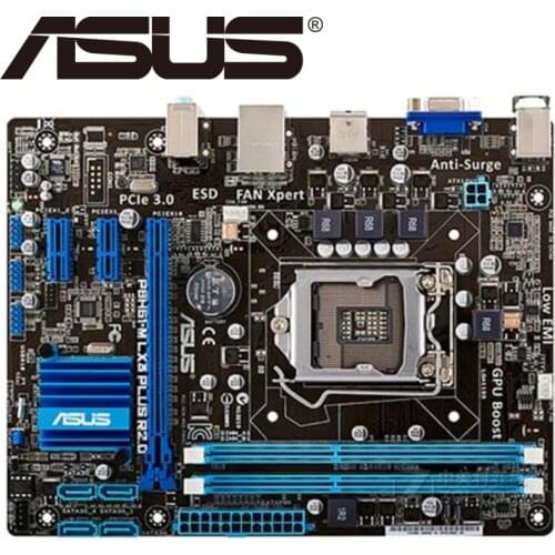 Asus P8H61-M LX3 PLUS R2.0 Desktop Motherboard H61 Socket LGA 1155 i3 i5 i7 DDR3 16G uATX UEFI BIOS Original Used Mainboard