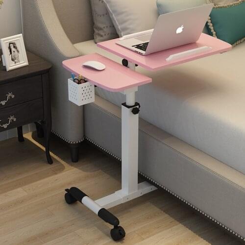 Bed with multi-function lazy small bed side table folding notebook lift rotating removable computer table dining table WF6011100